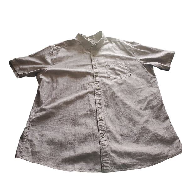 Eddie Bauer Size XLT XL Tall Classic Fit Cotton Heathered Purple Button Up - Picture 1 of 8